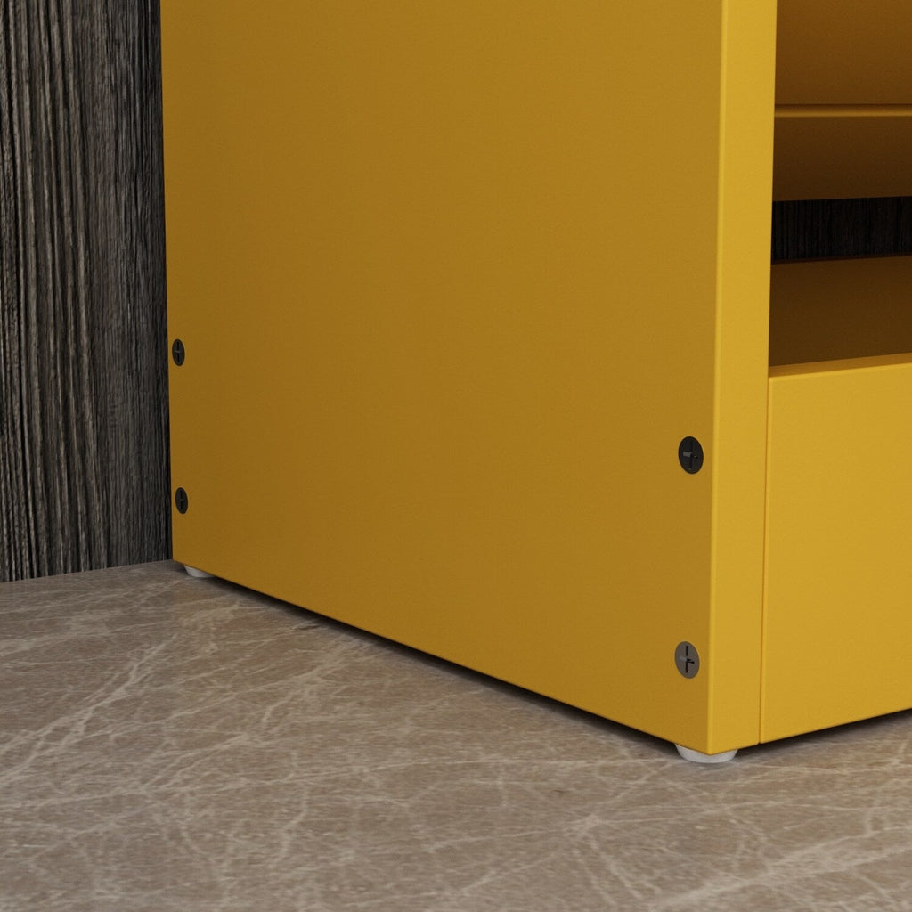 Meuble à chaussures étroit avec 3 portes rabattables, gain de place, 3 couleurs