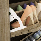 Meuble à chaussures étroit avec 3 portes rabattables, gain de place, 3 couleurs