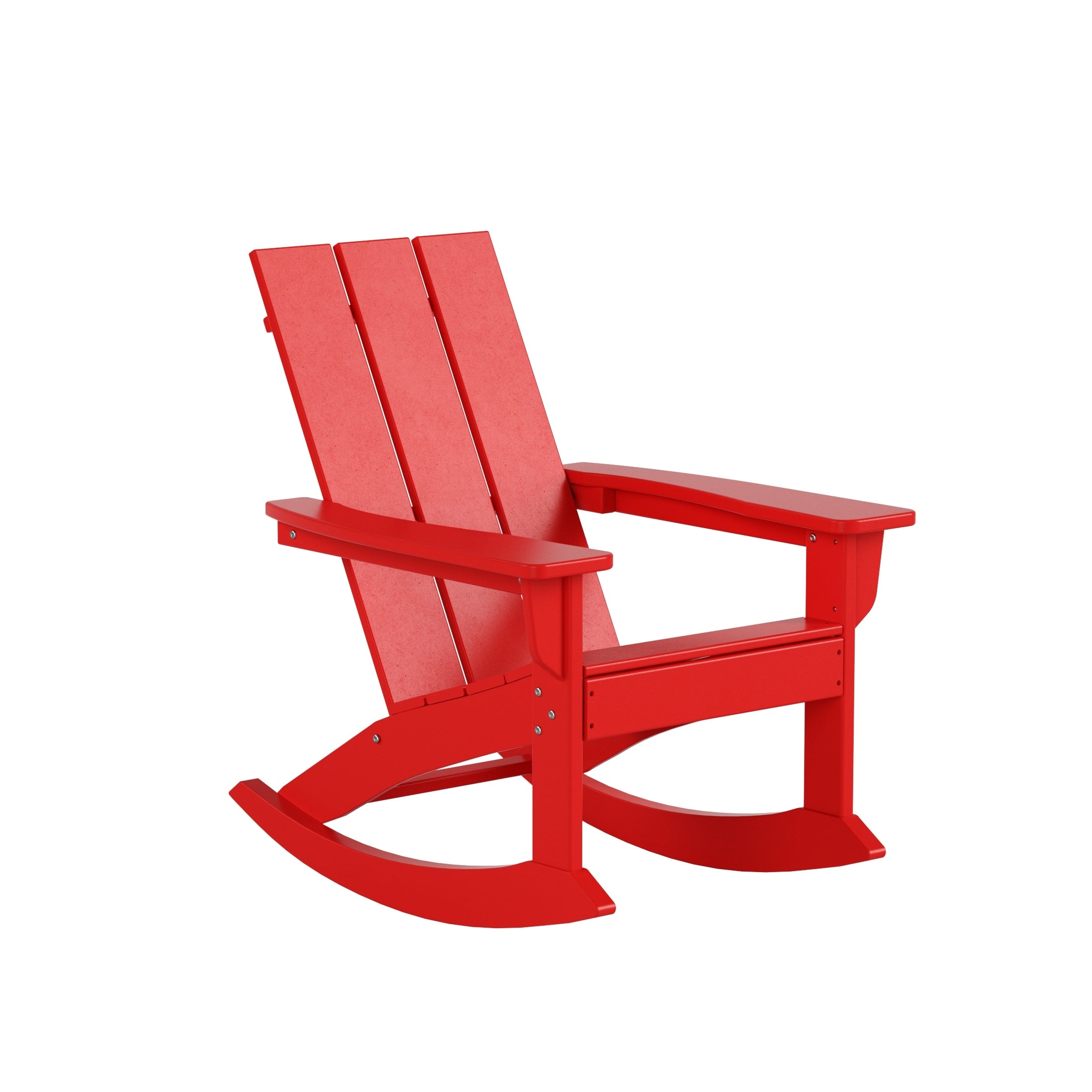 Ensemble de 5 chaises à bascule Polytrends Shoreside, toutes saisons, pour conversation