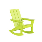 Ensemble de 5 chaises à bascule Polytrends Shoreside, toutes saisons, pour conversation