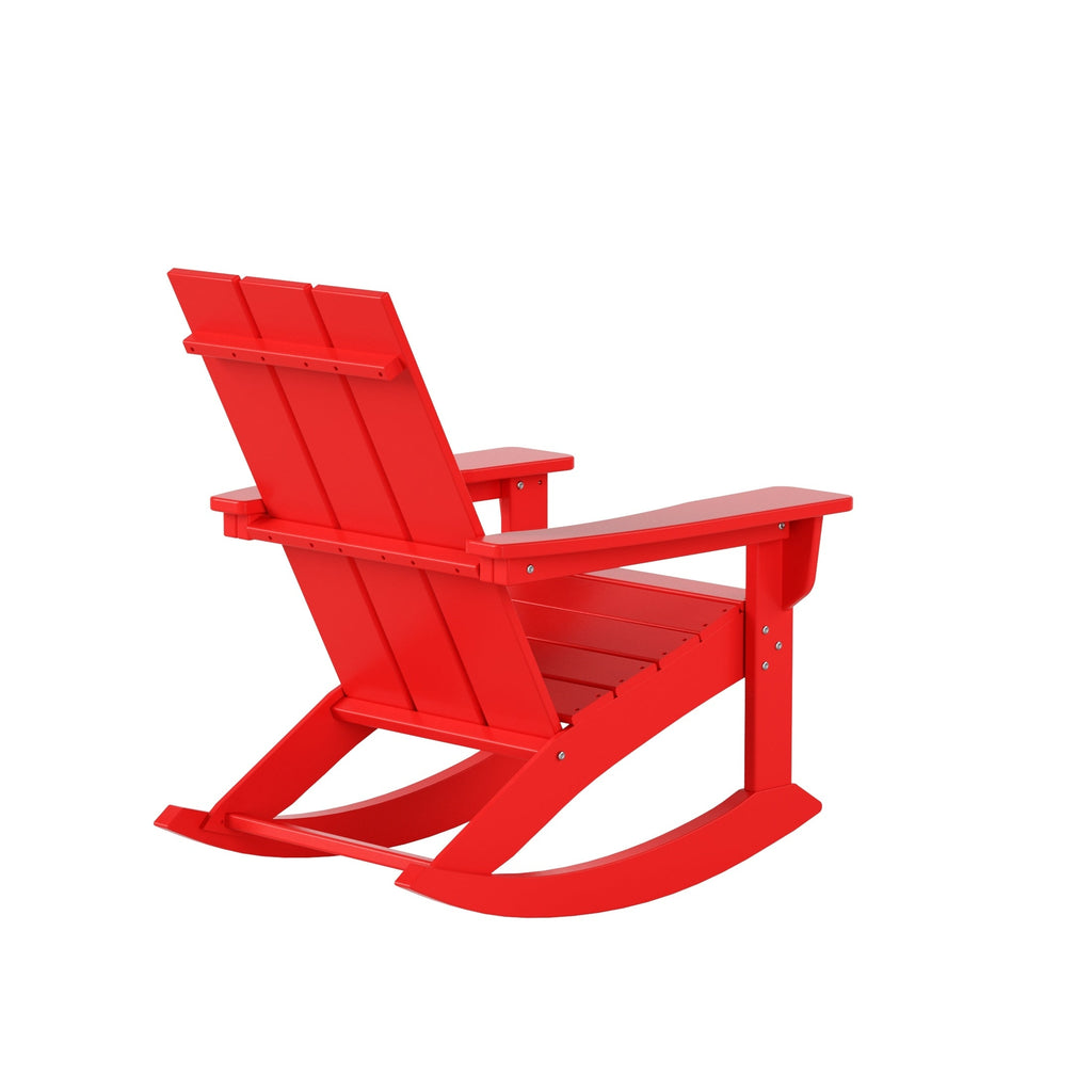 Ensemble de 5 chaises à bascule Polytrends Shoreside, toutes saisons, pour conversation