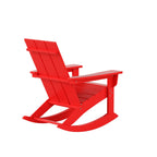 Ensemble de 5 chaises à bascule Polytrends Shoreside, toutes saisons, pour conversation