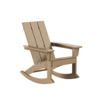 Ensemble de 5 chaises à bascule Polytrends Shoreside, toutes saisons, pour conversation