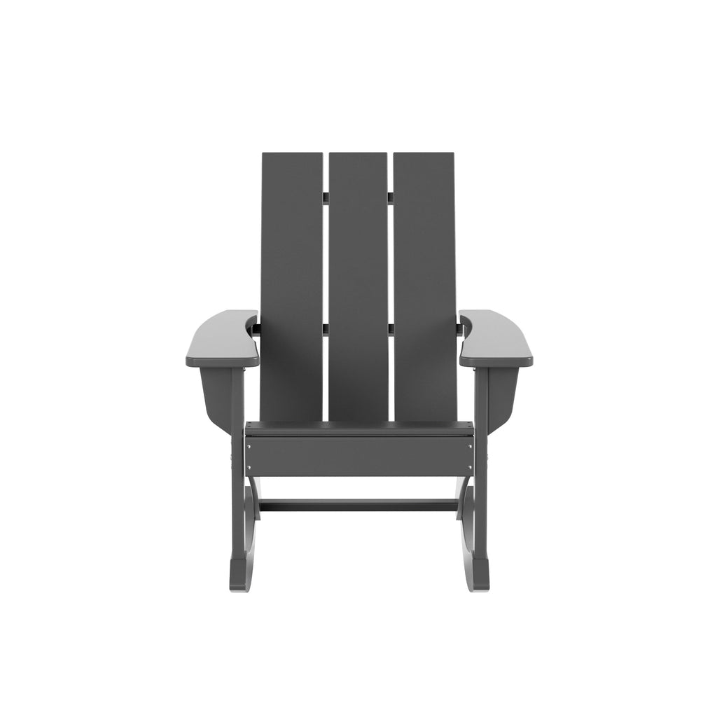 Ensemble de 5 chaises à bascule Polytrends Shoreside, toutes saisons, pour conversation