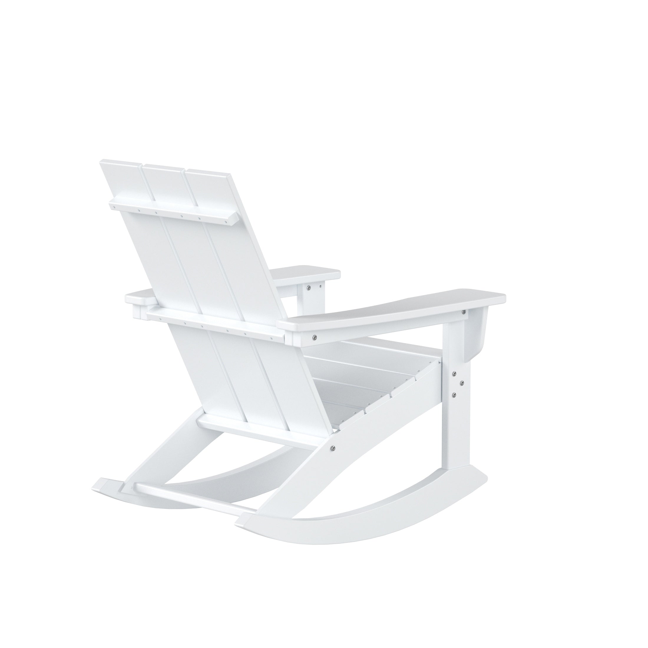 Ensemble de 5 chaises à bascule Polytrends Shoreside, toutes saisons, pour conversation