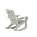 Ensemble de 5 chaises à bascule Polytrends Shoreside, toutes saisons, pour conversation