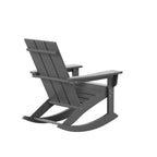 Ensemble de 5 chaises à bascule Polytrends Shoreside, toutes saisons, pour conversation
