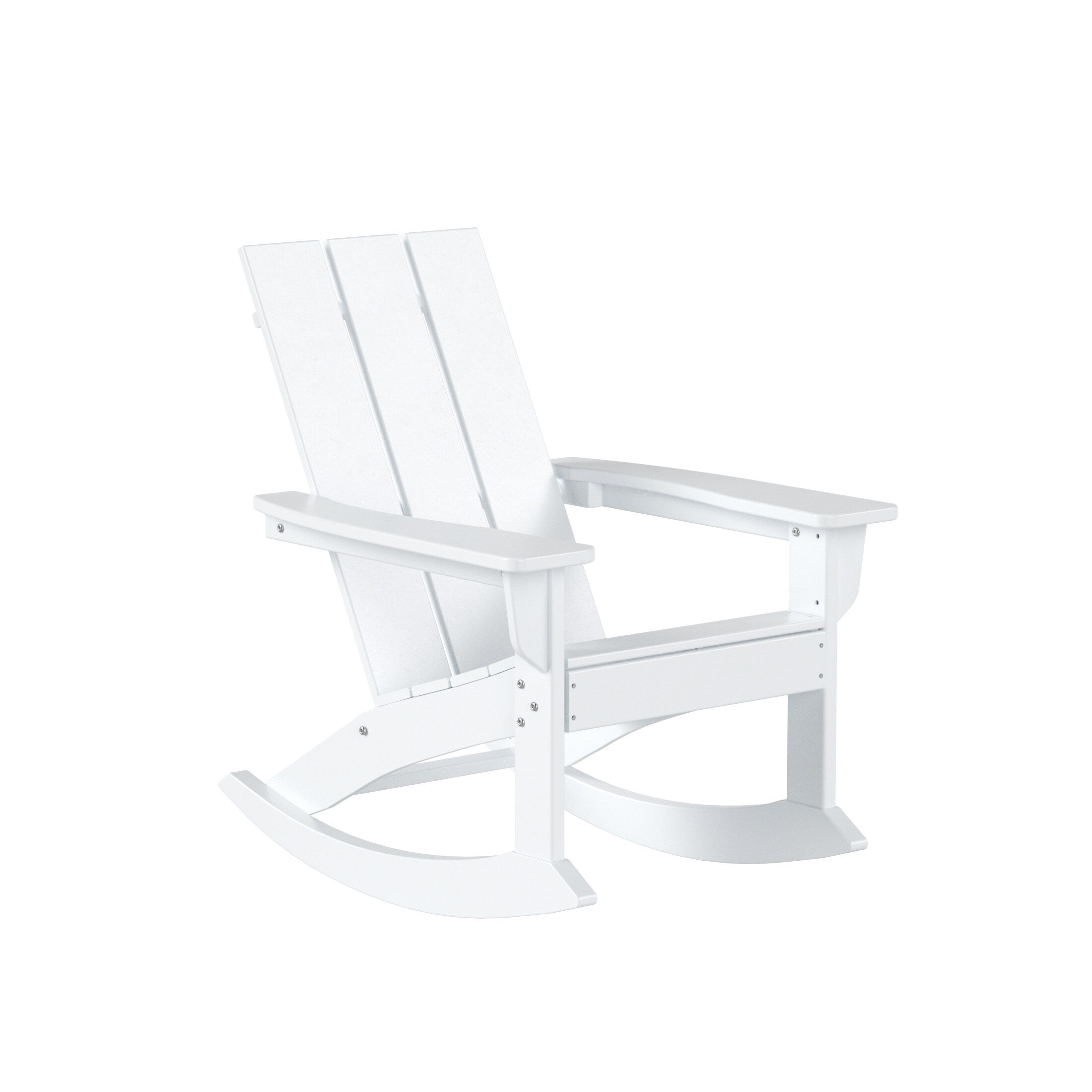 Ensemble de 5 chaises à bascule Polytrends Shoreside, toutes saisons, pour conversation