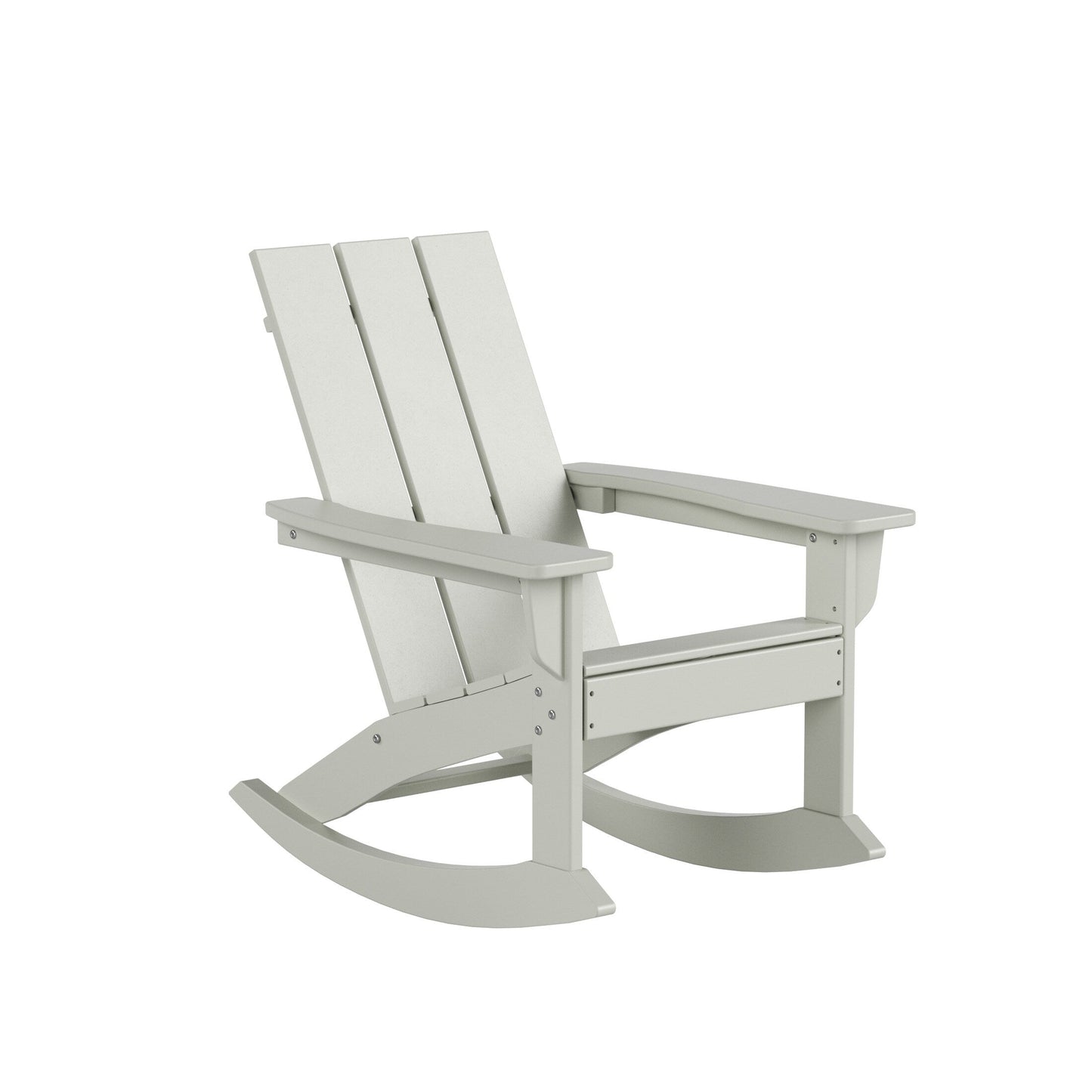 Ensemble de 5 chaises à bascule Polytrends Shoreside, toutes saisons, pour conversation