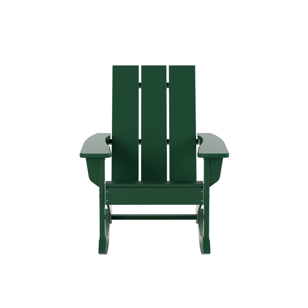 Ensemble de 5 chaises à bascule Polytrends Shoreside, toutes saisons, pour conversation