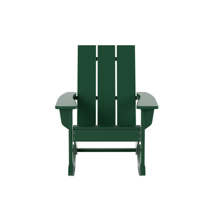 Ensemble de 5 chaises à bascule Polytrends Shoreside, toutes saisons, pour conversation