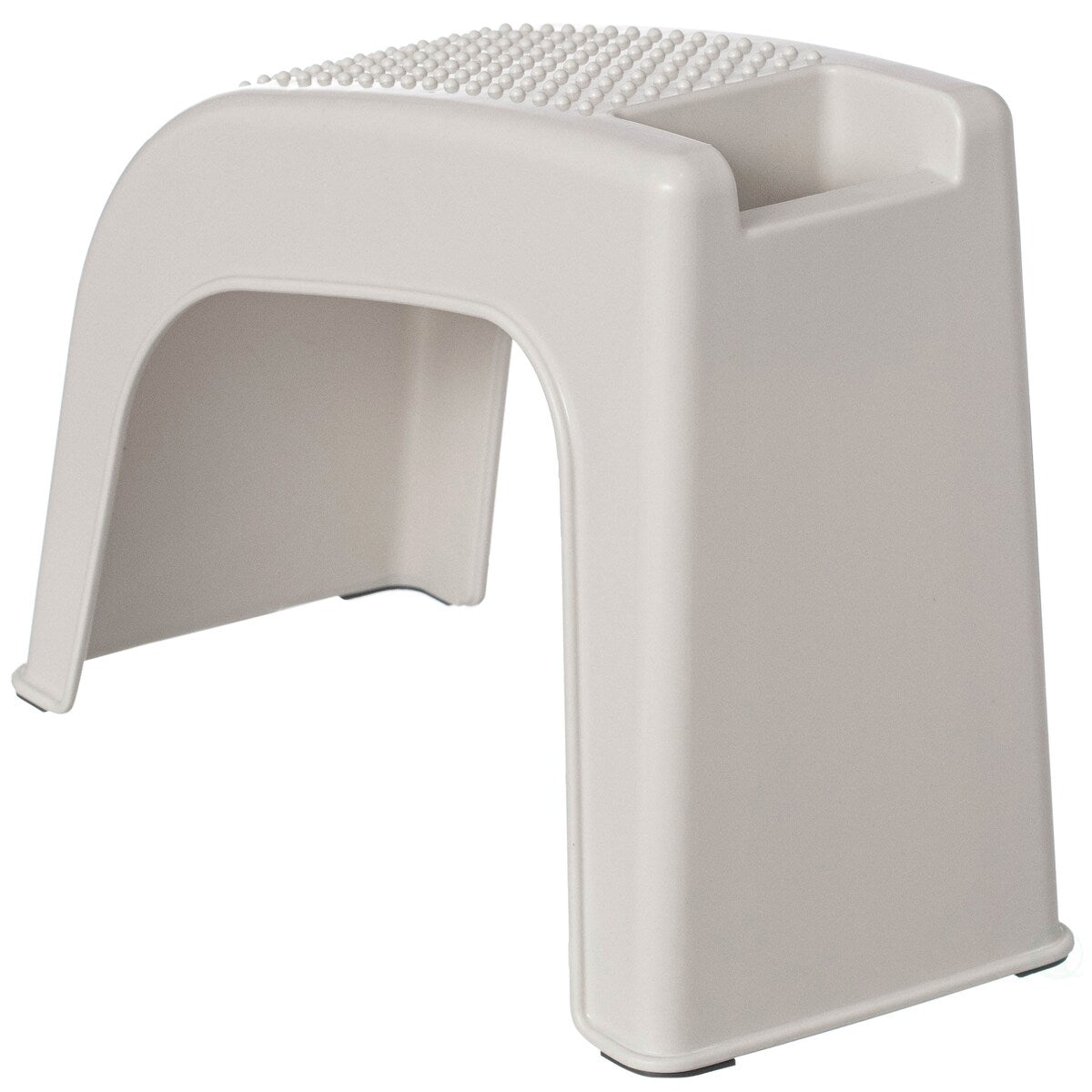 Repose-pieds de douche, tabouret de bain blanc pour se raser les jambes, repose-pieds de spa, tabouret de douche avec rangement