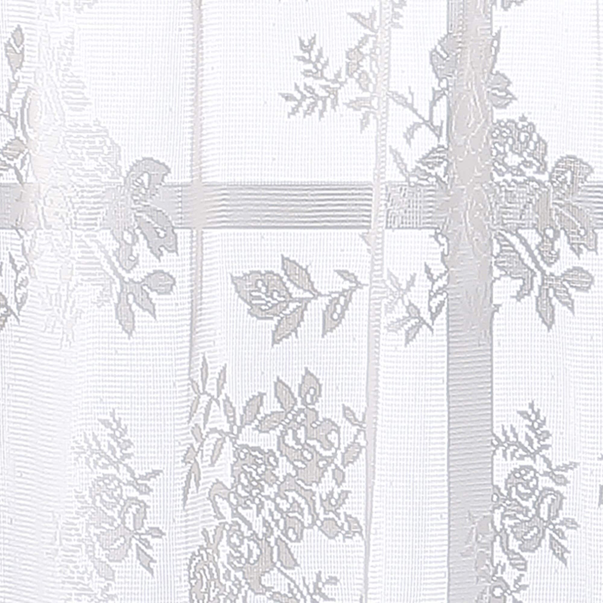Collection de rideaux de cuisine en dentelle Sibella de Curtainworks, cantonnière et paire de rideaux à étages