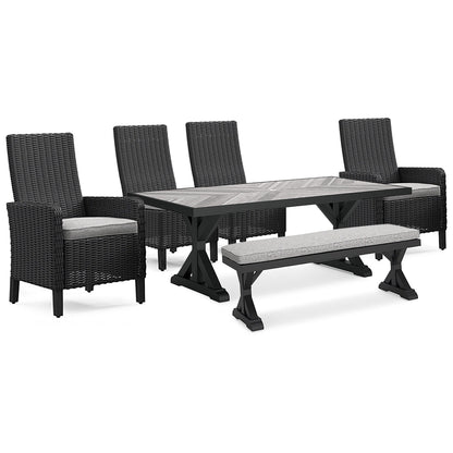 Ensemble de 6 sièges d'extérieur Signature Design by Ashley Beachcroft marron/beige
