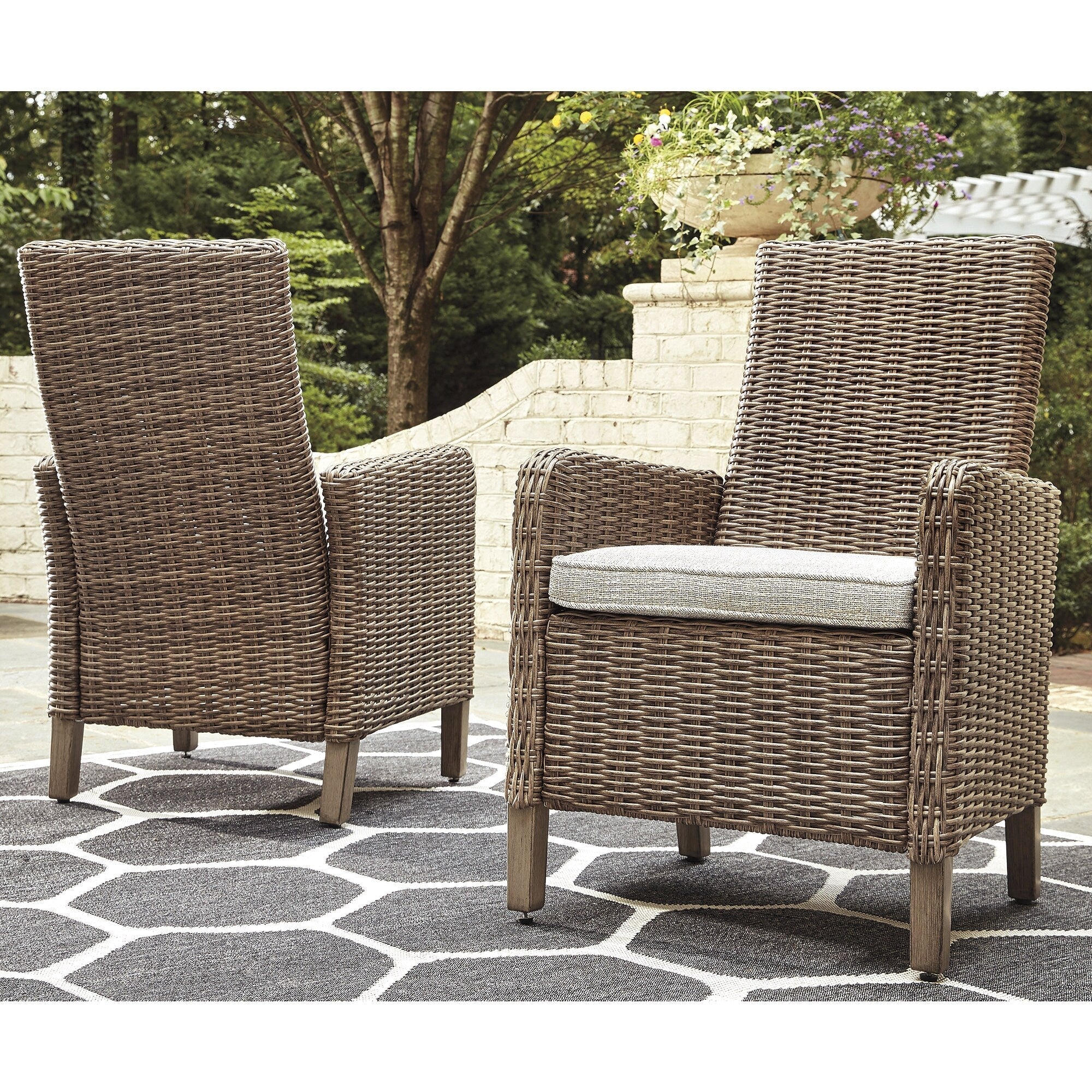 Ensemble de 6 sièges d'extérieur Signature Design by Ashley Beachcroft marron/beige
