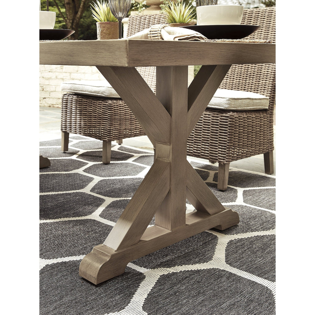 Ensemble de 6 sièges d'extérieur Signature Design by Ashley Beachcroft marron/beige
