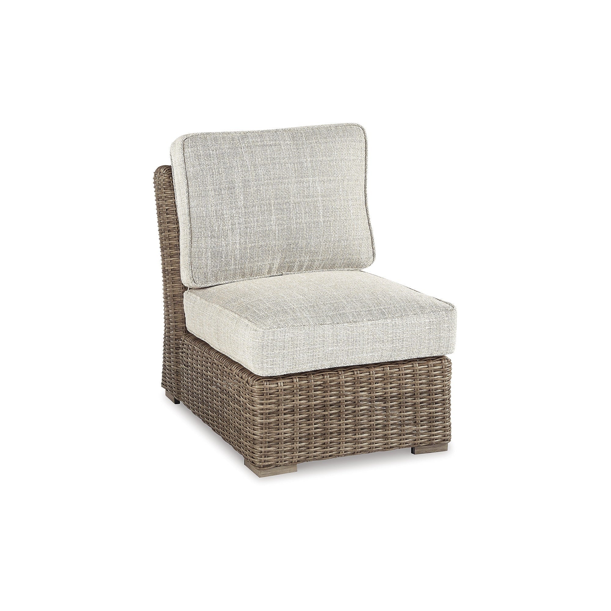 Ensemble de 8 sièges d'extérieur Signature Design by Ashley Beachcroft marron/beige - 107 L x 37,75 P x 34,63 H