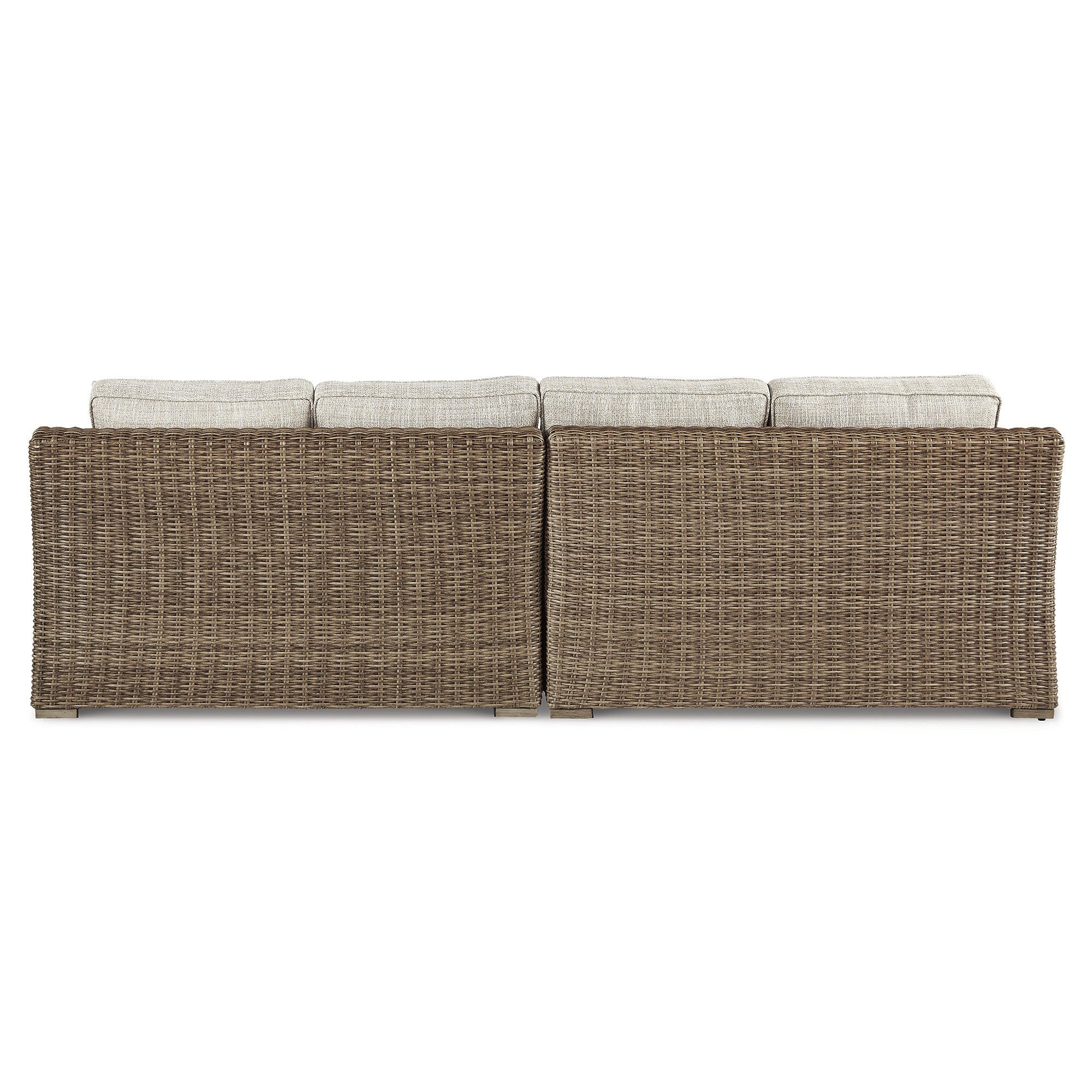 Ensemble de 8 sièges d'extérieur Signature Design by Ashley Beachcroft marron/beige - 107 L x 37,75 P x 34,63 H