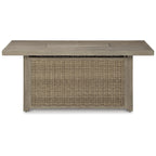 Canapé d'extérieur, chaises longues et foyer Signature Design by Ashley Beachcroft marron/beige - 83 L x 37 P x 36 H