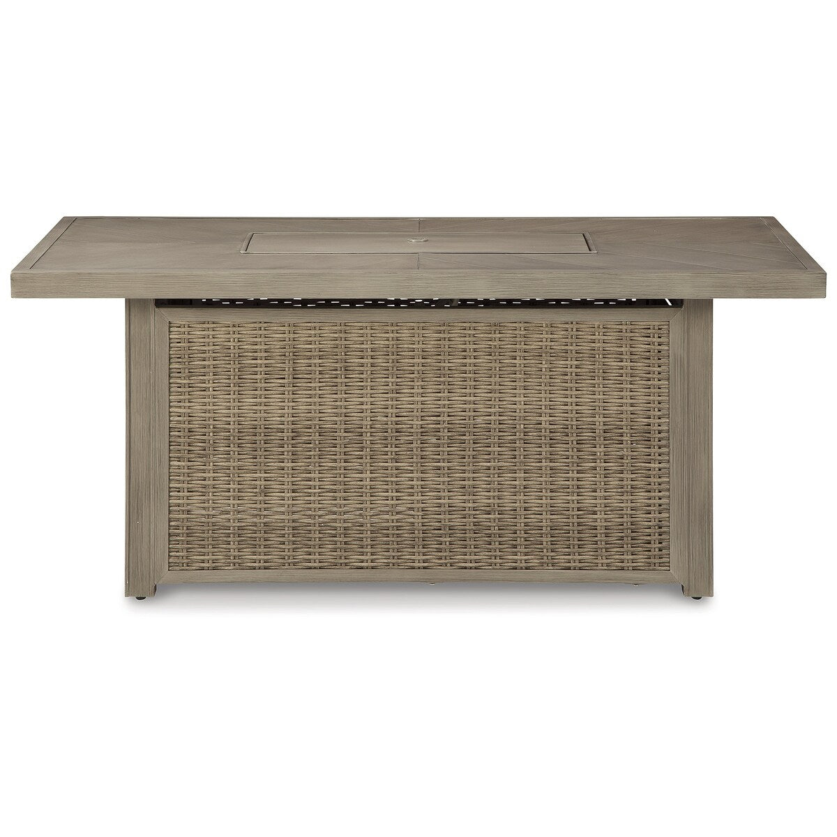 Canapé d'extérieur, chaises longues et foyer Signature Design by Ashley Beachcroft marron/beige - 83 L x 37 P x 36 H