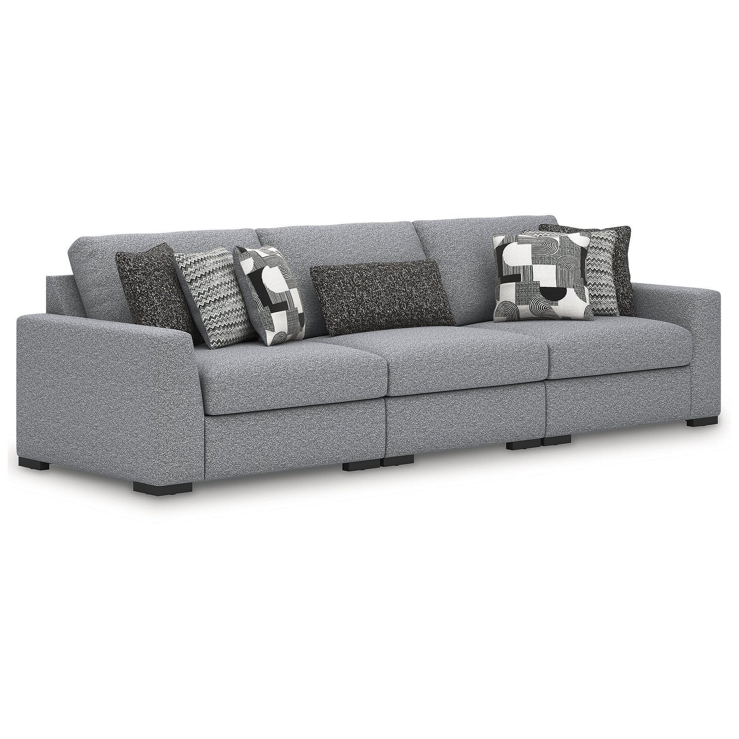 Canapé sectionnel 3 pièces Signature Design by Ashley Bealton gris - 140 L x 44 P x 41 H
