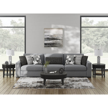Canapé sectionnel 3 pièces Signature Design by Ashley Bealton gris - 140 L x 44 P x 41 H