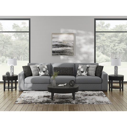 Canapé sectionnel 3 pièces Signature Design by Ashley Bealton gris - 140 L x 44 P x 41 H