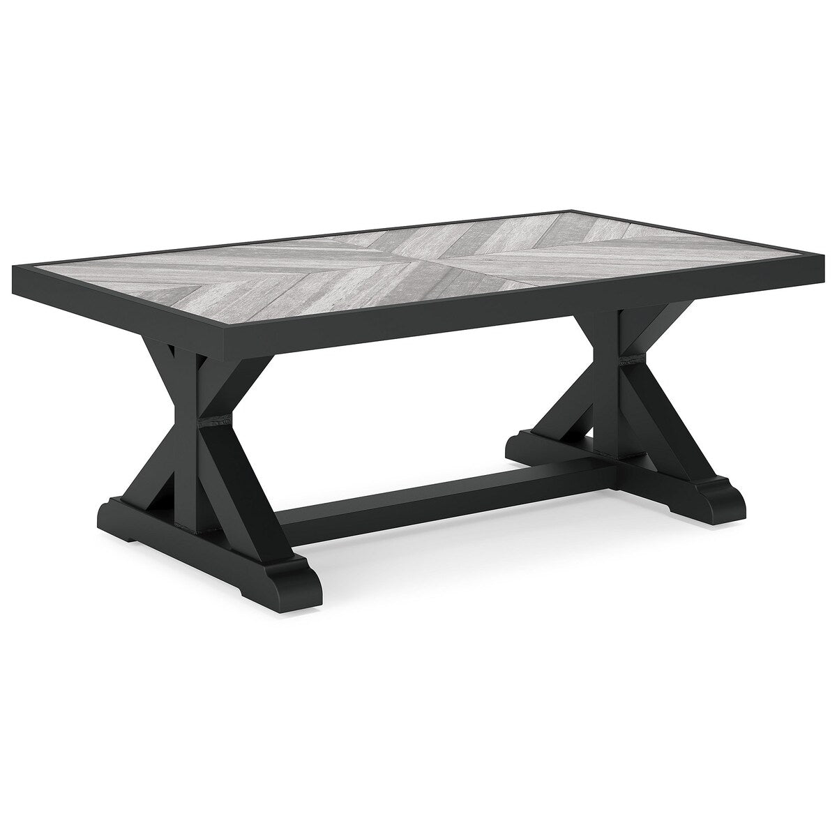Canapé d'extérieur Signature Design by Ashley Beachcroft et 2 chaises avec table basse