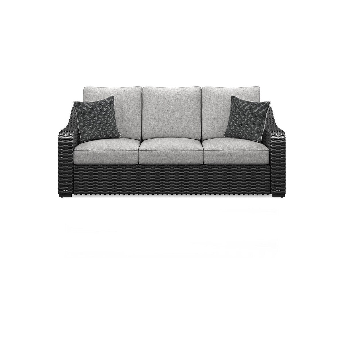 Canapé d'extérieur Signature Design by Ashley Beachcroft et 2 chaises avec table basse