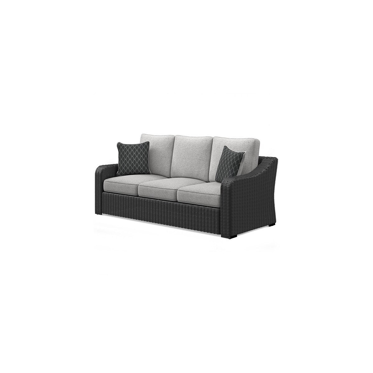 Canapé d'extérieur Signature Design by Ashley Beachcroft et 2 chaises avec table basse
