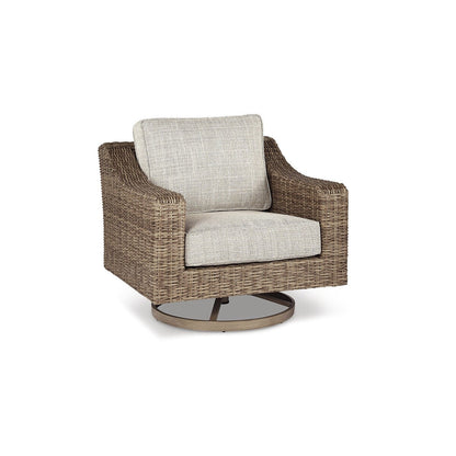 Canapé d'extérieur Signature Design by Ashley Beachcroft et 2 chaises longues avec table basse et 2 tables d'appoint