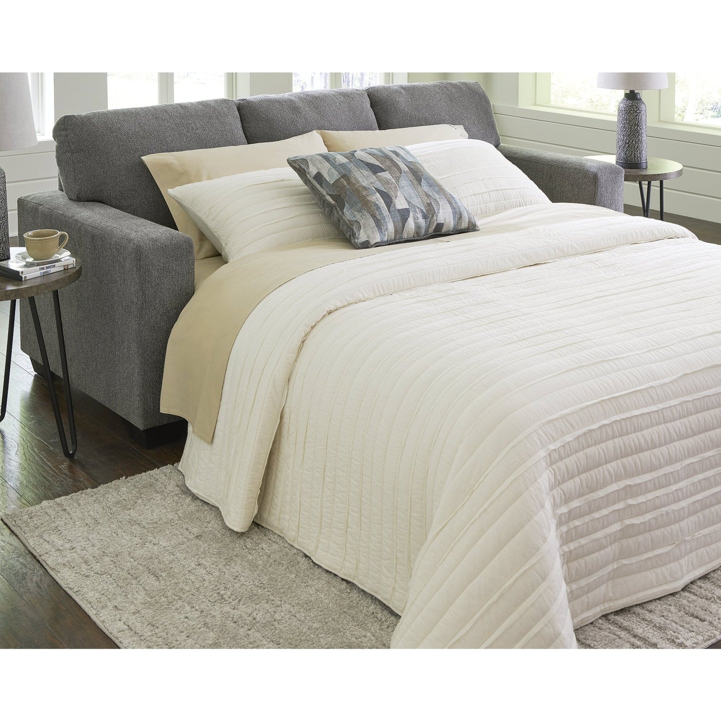 Canapé-lit Queen Signature Design by Ashley Deltona Graphite - 85 L x 38 P x 37 H