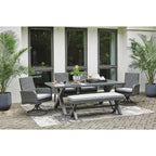Ensemble de salle à manger d'extérieur Elite Park Gray, 6 pièces, Signature Design by Ashley - 80 l x 42 p x 29 h