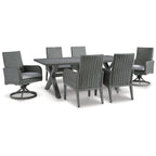 Ensemble de salle à manger d'extérieur Elite Park Gray, 7 pièces, Signature Design by Ashley - 80 l x 42 p x 29 h