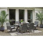 Ensemble de salle à manger d'extérieur Elite Park Gray, 7 pièces, Signature Design by Ashley - 80 l x 42 p x 29 h