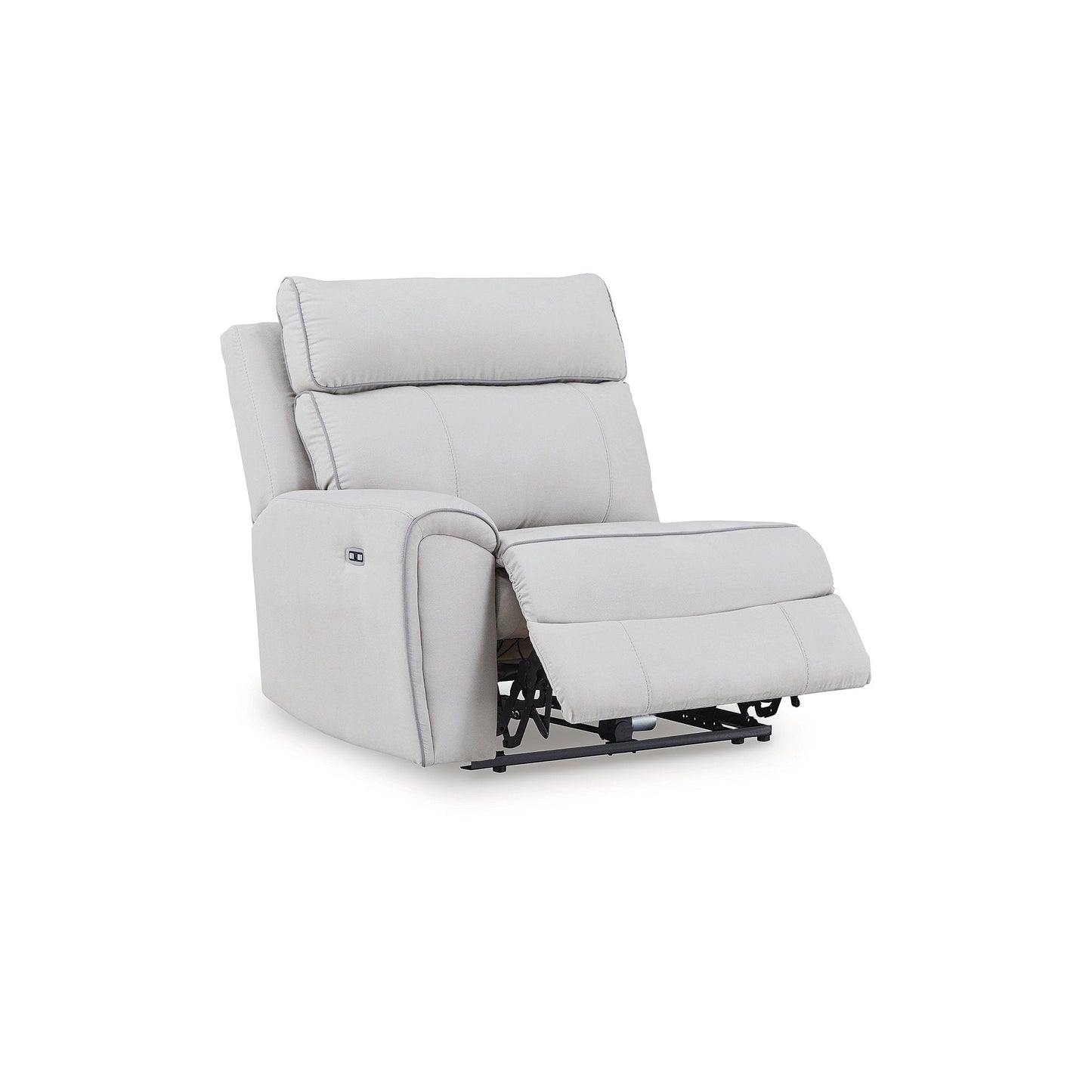 Canapé sectionnel inclinable électrique Signature Design by Ashley Grafton Pike Gray 3 pièces - 116 L x 41 P x 43 H