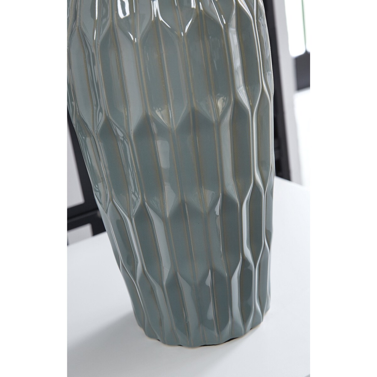 Lampe de table bleue Signature Design by Ashley Hadbury (lot de 2) - 14 L x 14 P x 26,75 H