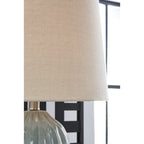Lampe de table bleue Signature Design by Ashley Hadbury (lot de 2) - 14 L x 14 P x 26,75 H