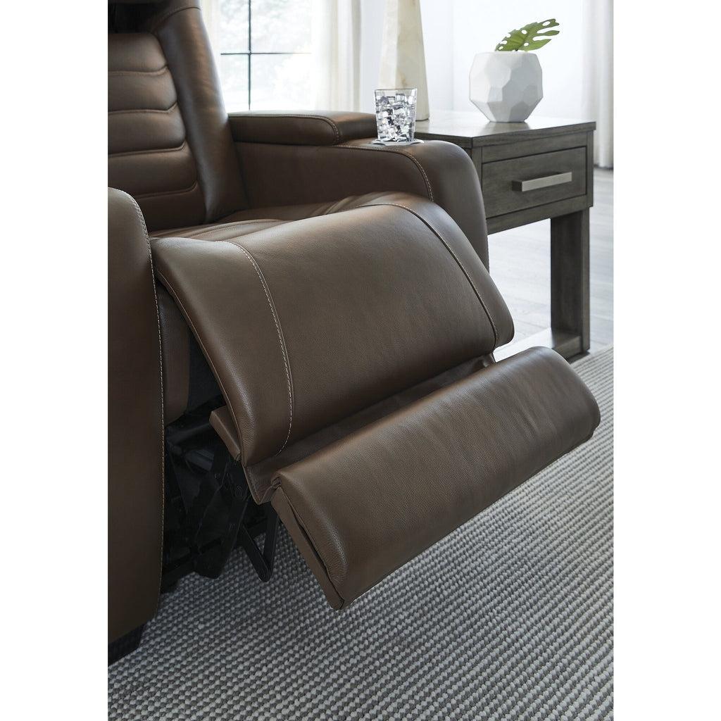 Fauteuil inclinable électrique Signature Design by Ashley à fort impact marron