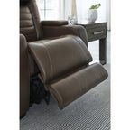 Fauteuil inclinable électrique Signature Design by Ashley à fort impact marron