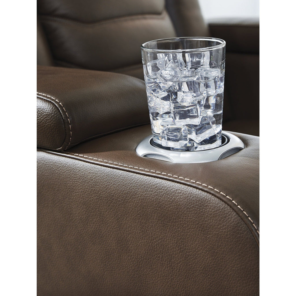 Fauteuil inclinable électrique Signature Design by Ashley à fort impact marron