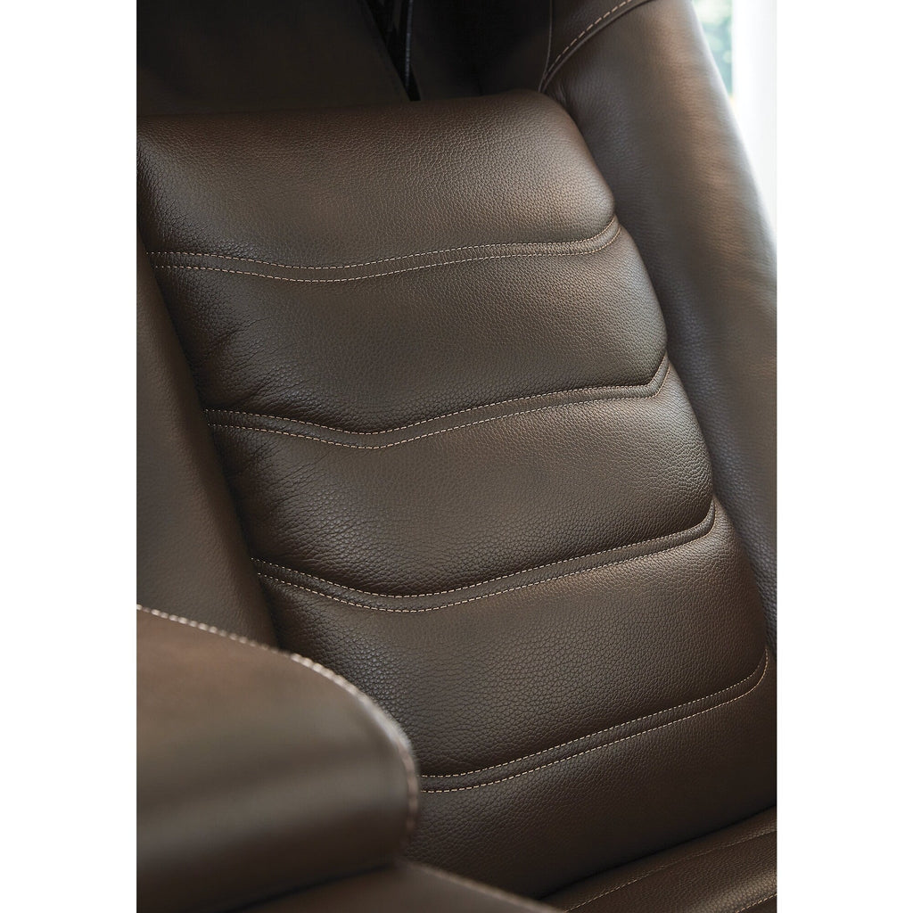 Fauteuil inclinable électrique Signature Design by Ashley à fort impact marron
