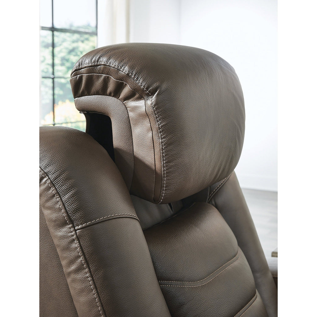 Fauteuil inclinable électrique Signature Design by Ashley à fort impact marron