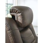 Fauteuil inclinable électrique Signature Design by Ashley à fort impact marron
