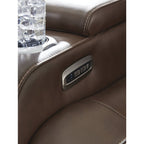 Fauteuil inclinable électrique Signature Design by Ashley à fort impact marron