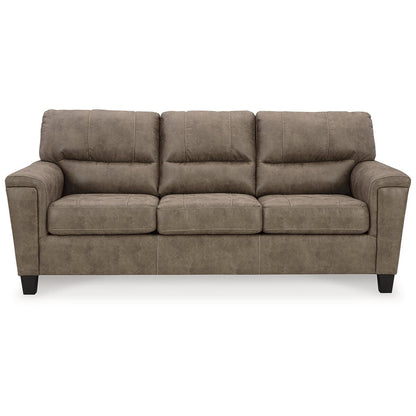 Canapé Signature Design by Ashley Navi marron/beige - 89 L x 38 P x 39 H