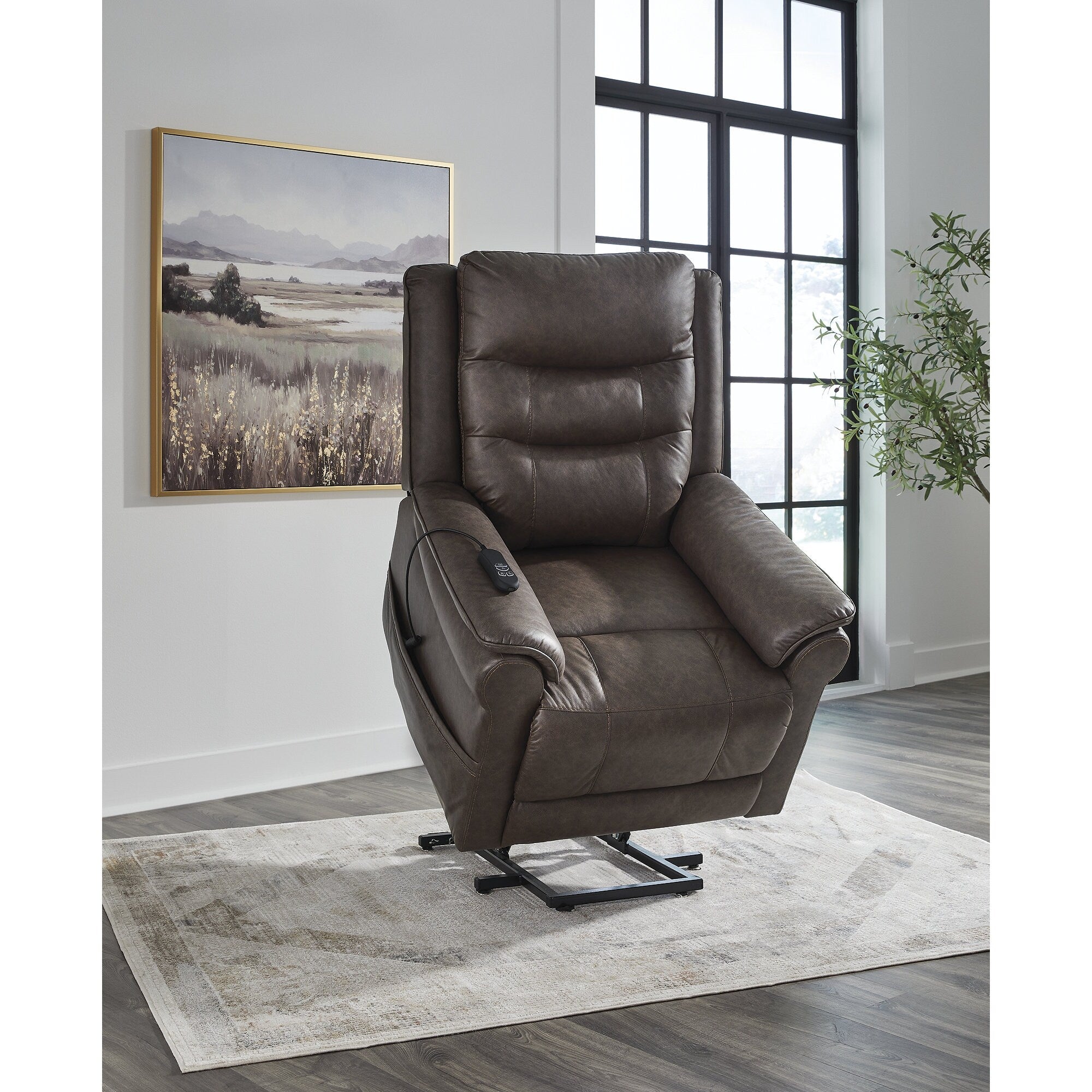 Fauteuil inclinable électrique gris foncé Signature Design by Ashley Oatman
