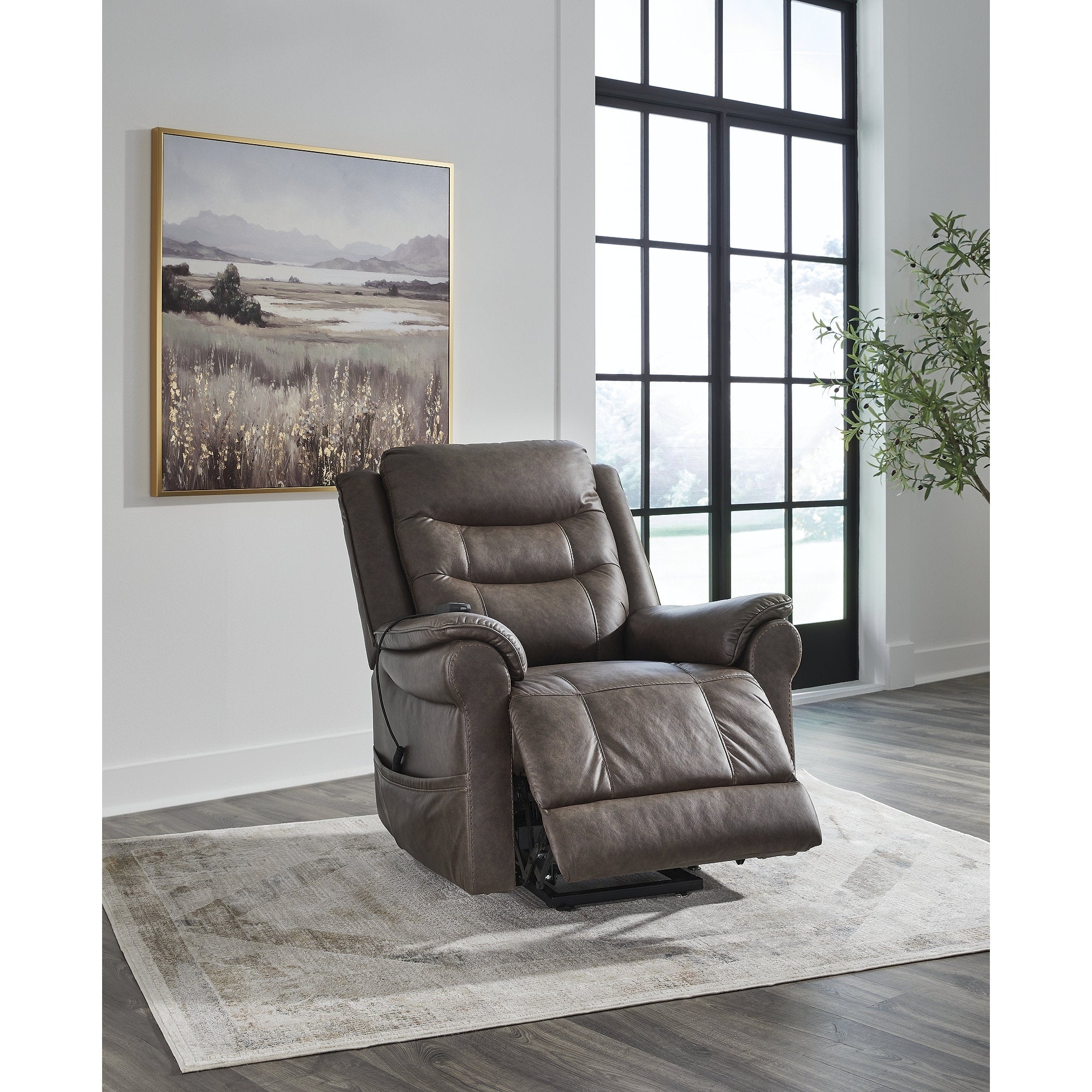 Fauteuil inclinable électrique gris foncé Signature Design by Ashley Oatman