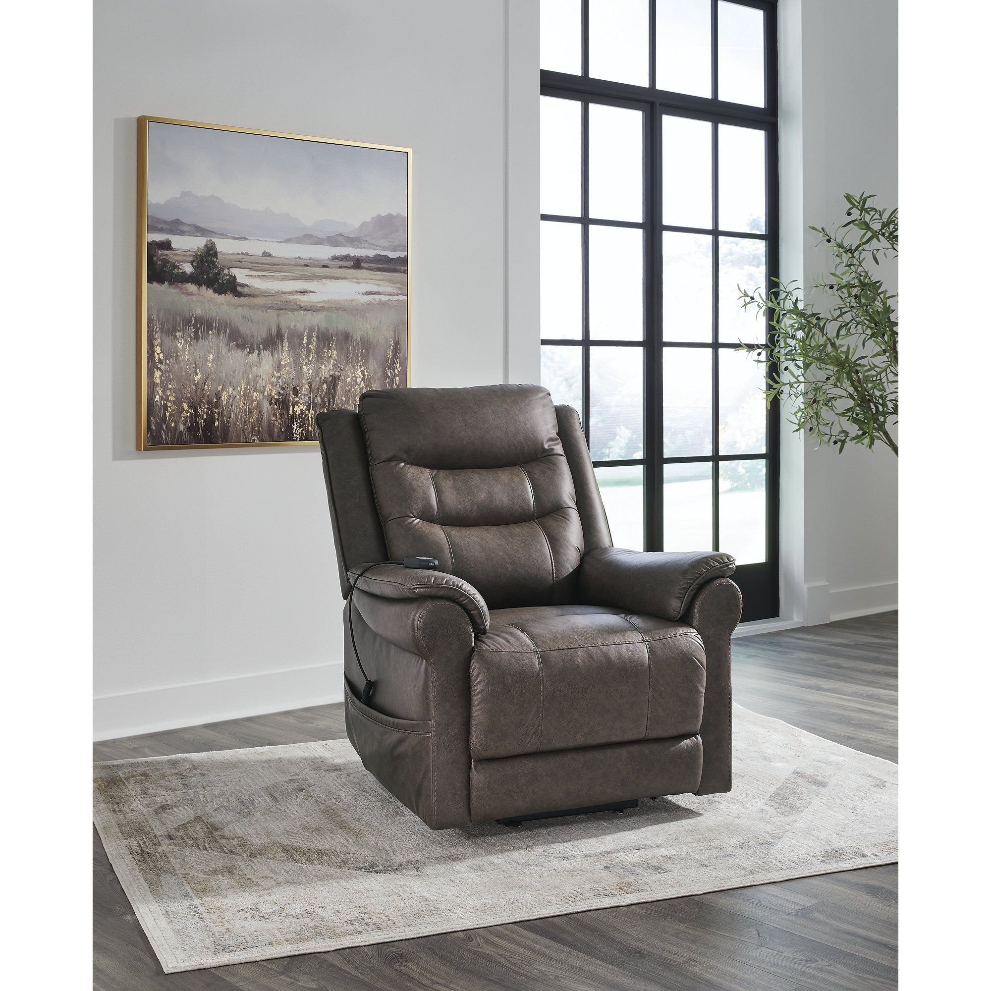 Fauteuil inclinable électrique gris foncé Signature Design by Ashley Oatman