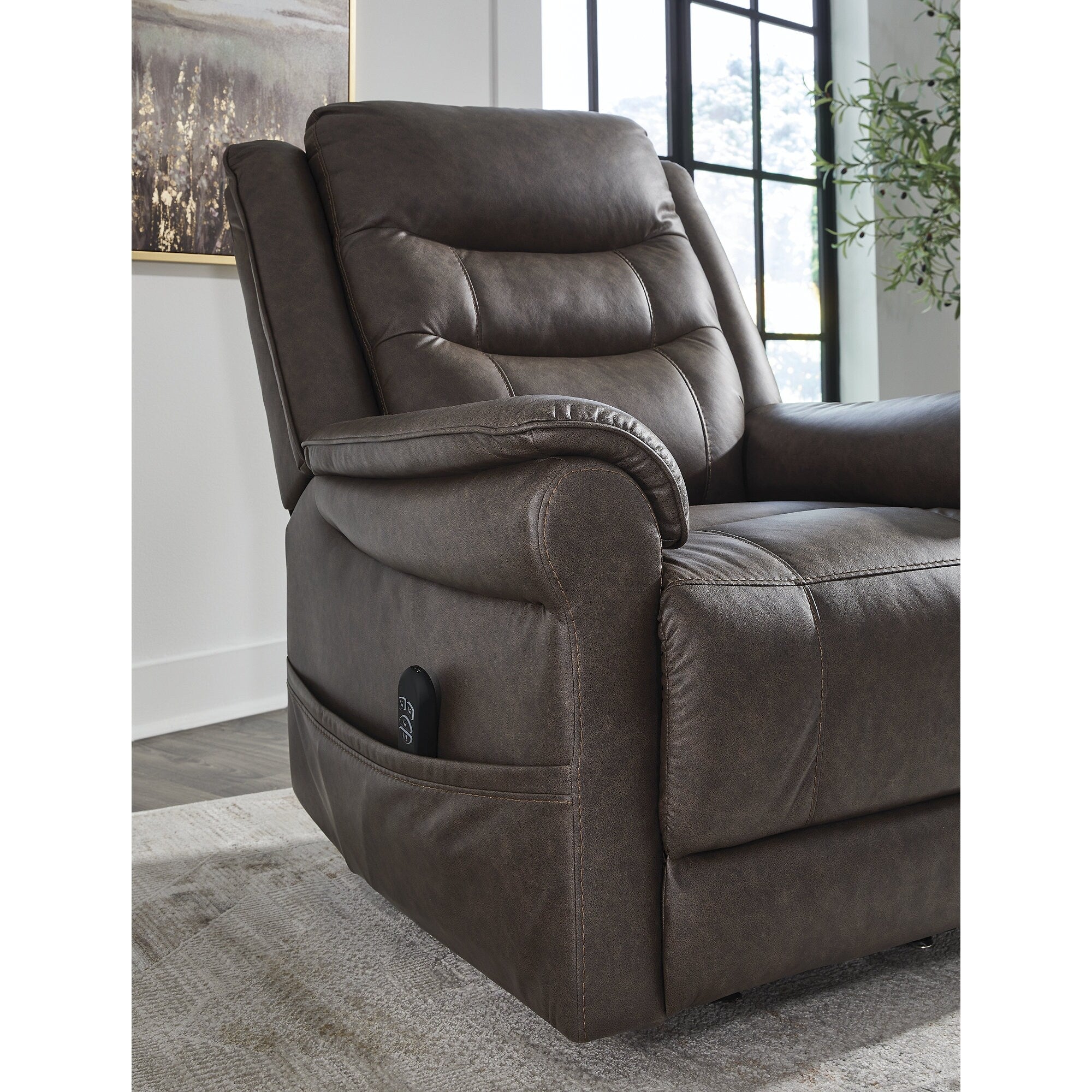 Fauteuil inclinable électrique gris foncé Signature Design by Ashley Oatman